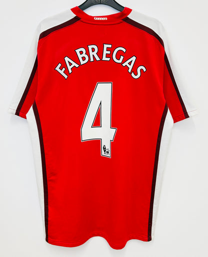 2008 2010 Arsenal Nike Home Football Shirt FABREGAS 4 Mens Large