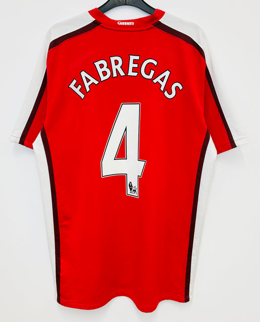 2008 2010 Arsenal Nike Home Football Shirt FABREGAS 4 Mens Large