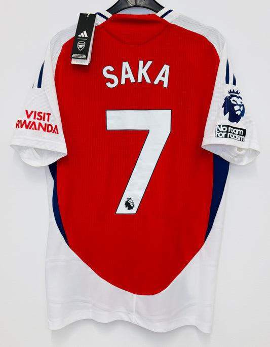 BNWT 2024 2025 Arsenal Adidas Home Authentic Football Shirt SAKA 7 Men's Medium