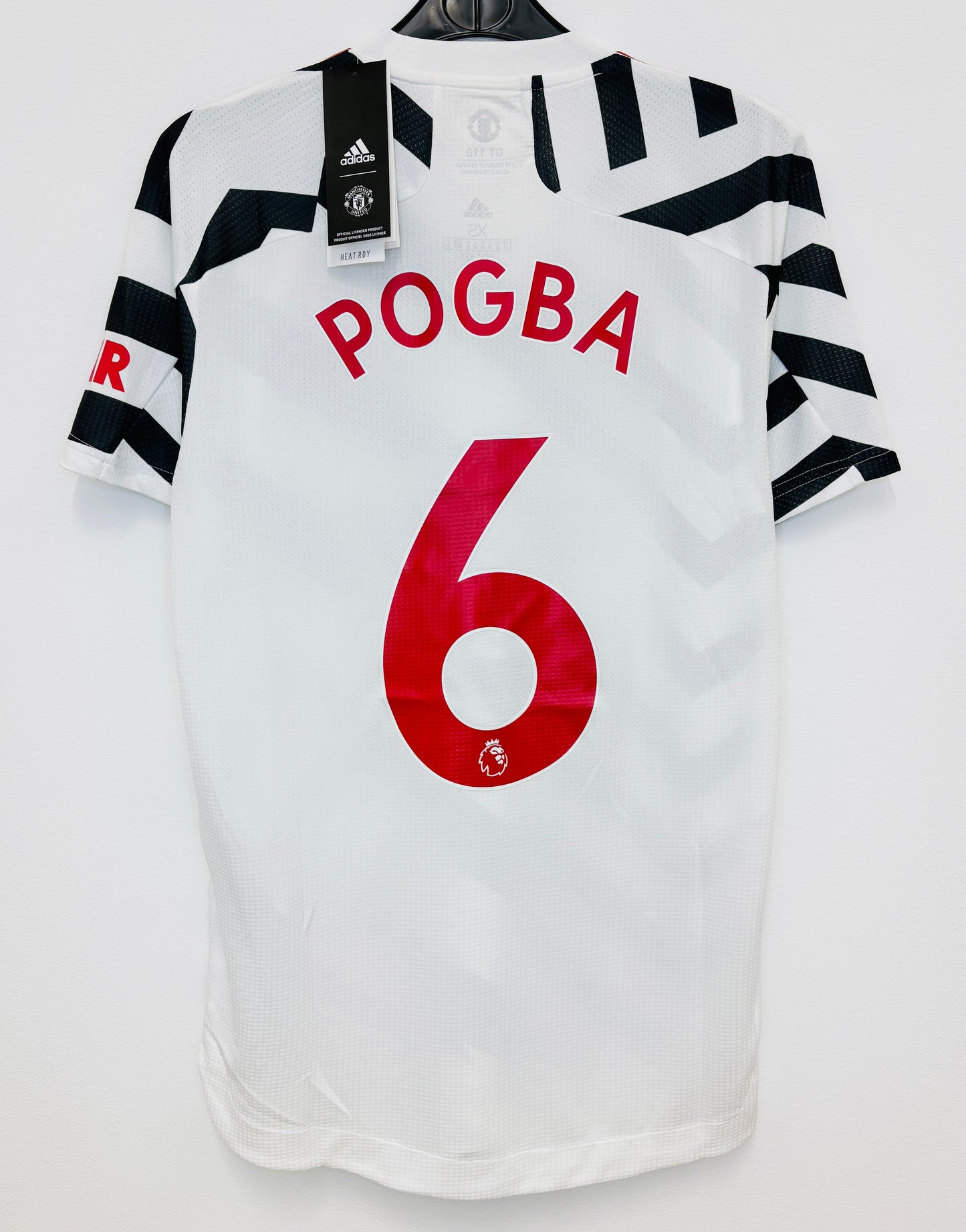 BNWT 2020 2021 Manchester United Adidas Player Spec 3rd Football Shirt POGBA 6 Men's XS
