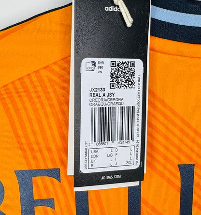 BNWT 2024 2025 Real Madrid Adidas Away Football Shirt BELLINGHAM 5 Men's Large