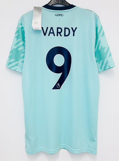 BNWT 2021 2022 Leicester City Adidas Away Football Shirt VARDY 9 Men's Medium