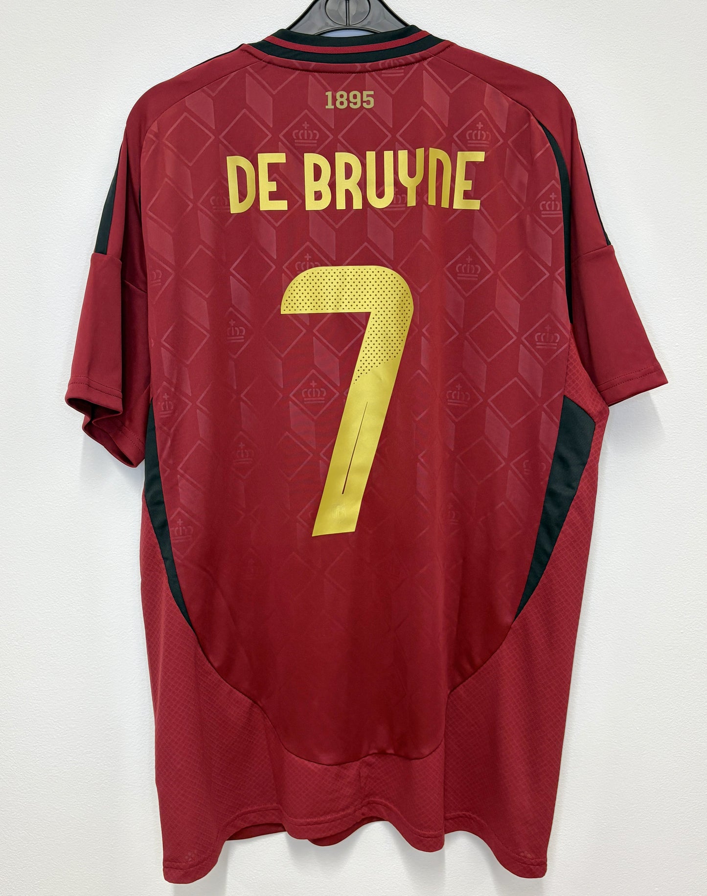 2024 2025 Belgium Adidas Home Football Shirt DE BRUYNE 7 Men's Large