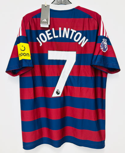 BNWT 2024 2025 Newcastle Adidas Away Authentic Football Shirt JOELINTON 7 Mens Large