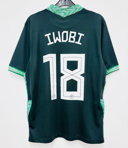 2020 2021 Nigeria Nike Away Football Shirt IWOBI 18 Men's Medium