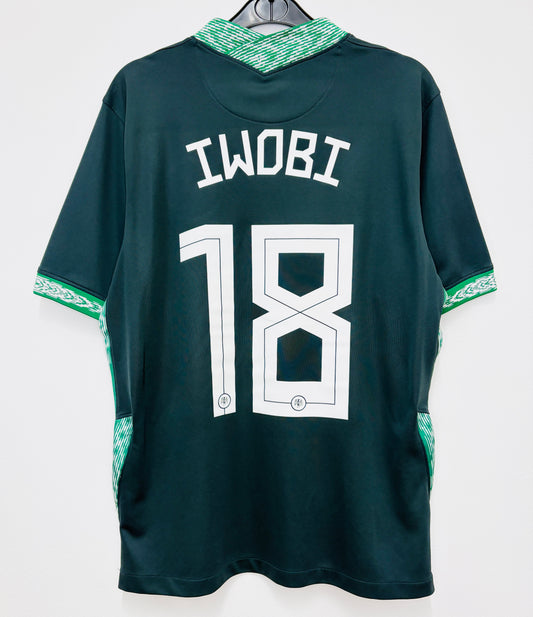 2020 2021 Nigeria Nike Away Football Shirt IWOBI 18 Men's Medium