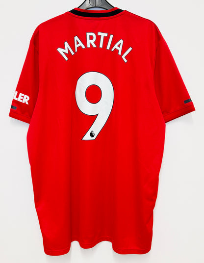 2019 2020 Manchester United Adidas Home Football Shirt MARTIAL 9 Men's XL