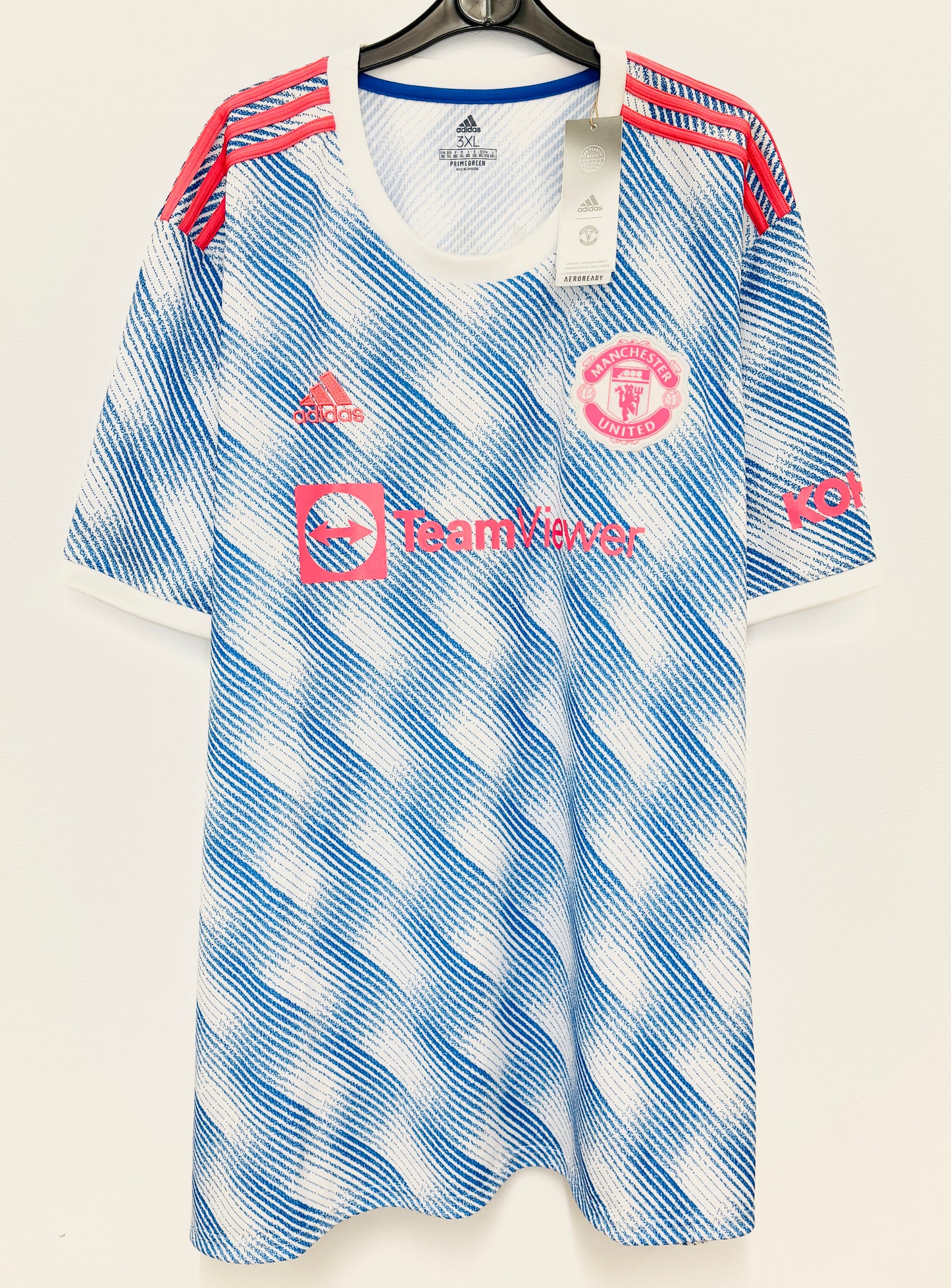 BNWT 2021 2022 Manchester United Adidas Away Football Shirt RONALDO 7 Men's 3XL