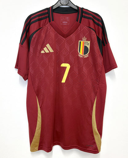 2024 2025 Belgium Adidas Home Football Shirt DE BRUYNE 7 Men's Large