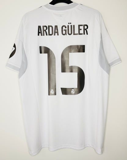 2025 2026 Real Madrid Adidas Home Football Shirt ARDA GULER 15 Men's Large