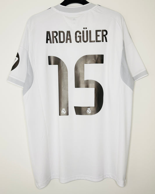 2025 2026 Real Madrid Adidas Home Football Shirt ARDA GULER 15 Men's Large