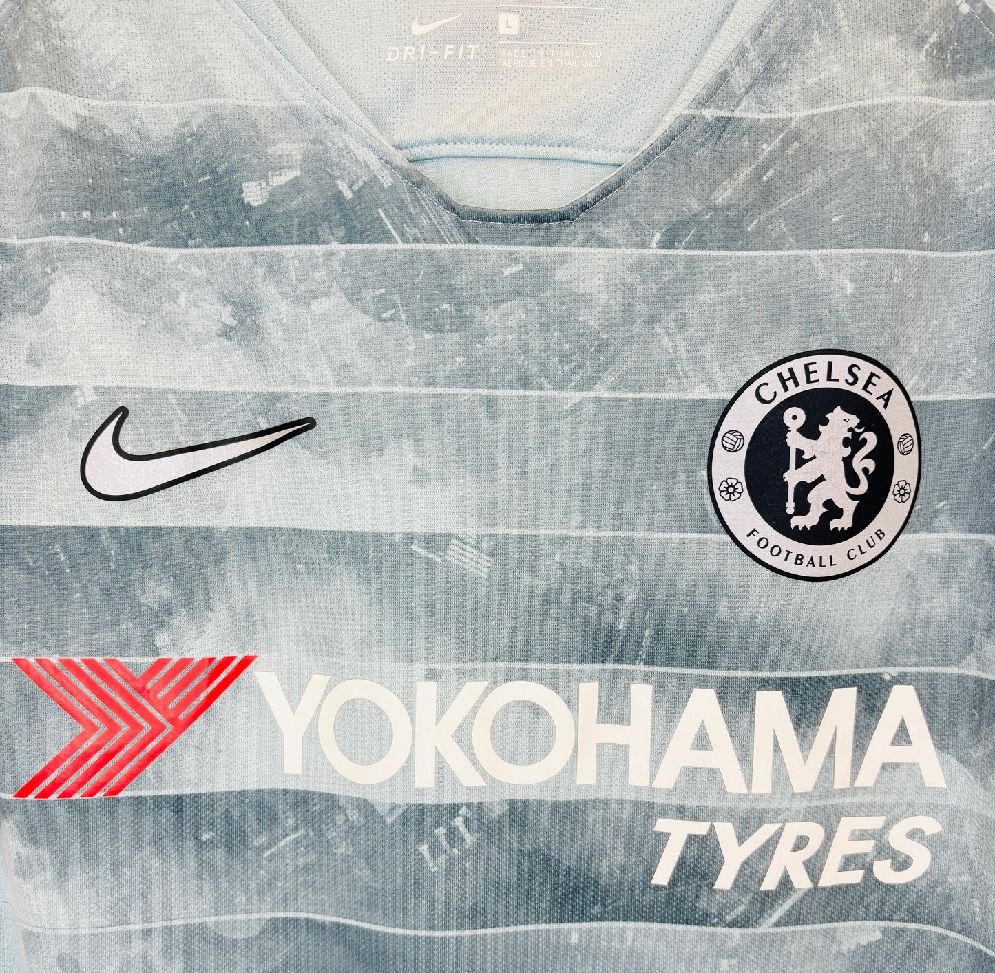 2018 2019 Chelsea Nike 3rd Football Shirt HAZARD 10 Mens Large