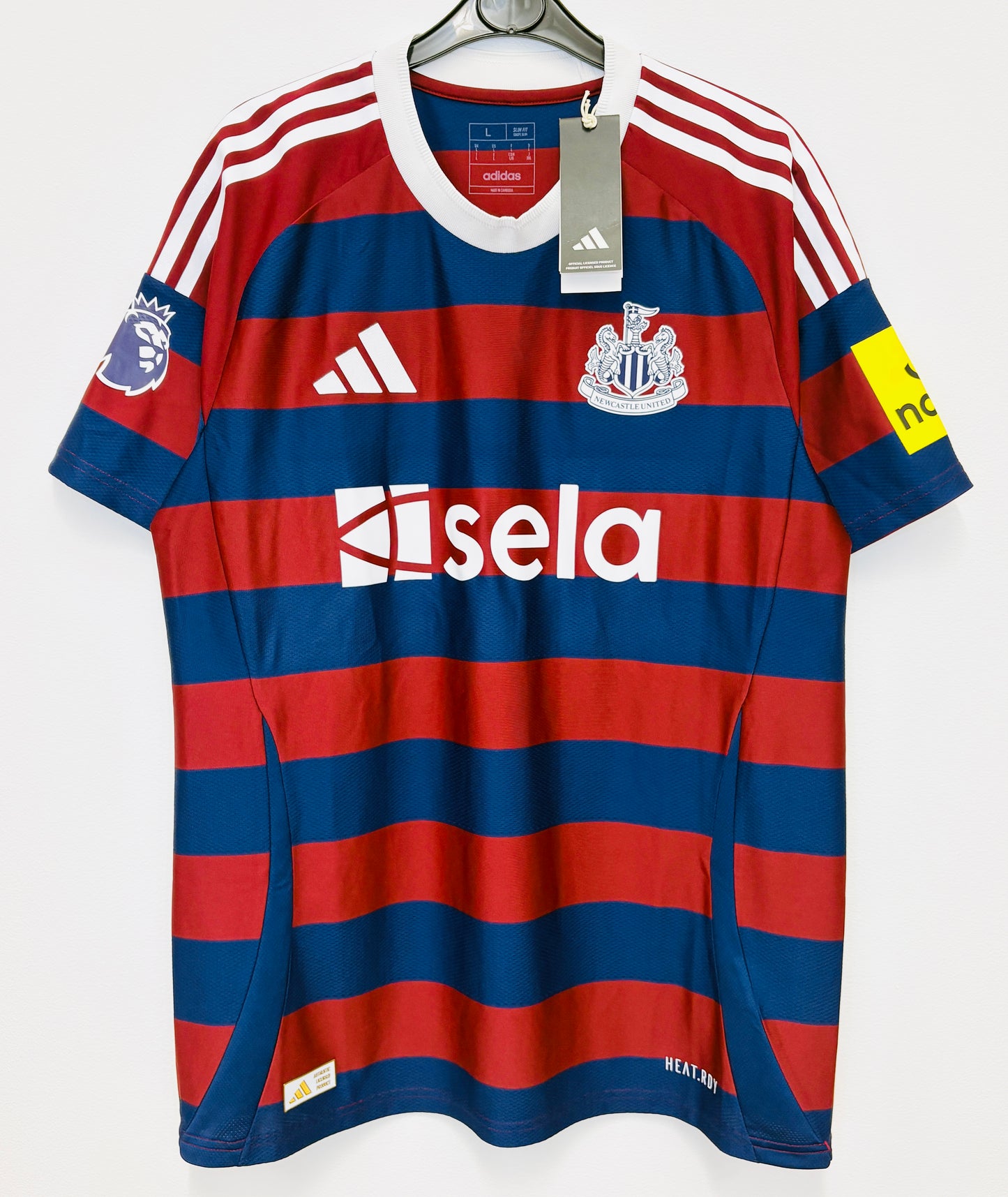 BNWT 2024 2025 Newcastle Adidas Away Authentic Football Shirt JOELINTON 7 Mens Large
