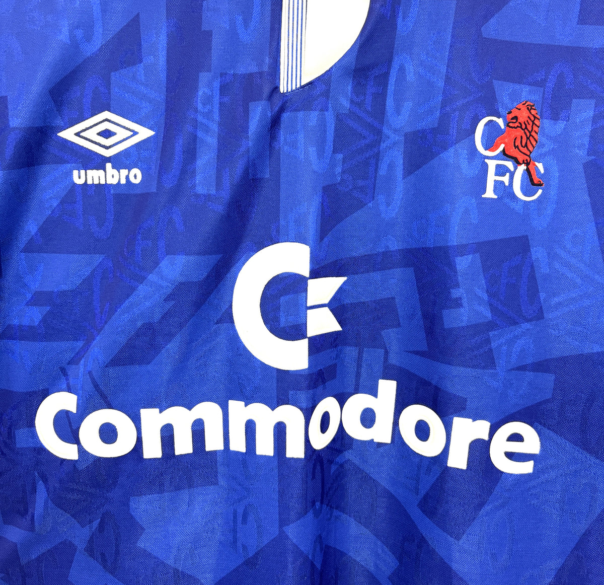 1991 1993 Chelsea Umbro Home Football Shirt LAMPARD 8 Mens Medium