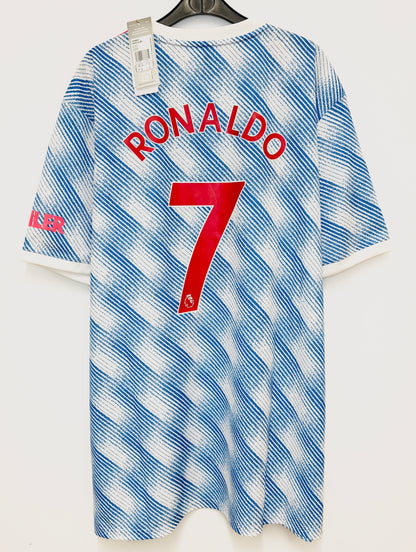 BNWT 2021 2022 Manchester United Adidas Away Football Shirt RONALDO 7 Men's 3XL