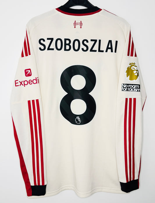2025 2026 Liverpool Adidas Away Football Shirt SZOBOSZLAI 8 Men's Large