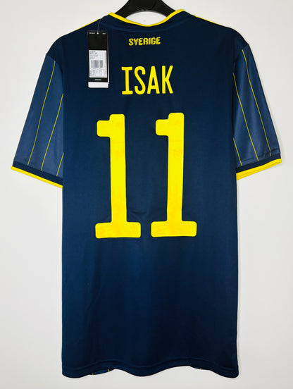 BNWT 2020 2021 Sweden Adidas Away Football Shirt ISAK 11 Men's Small