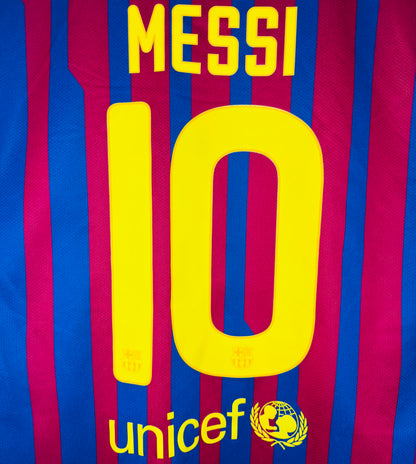 2011 2012 Barcelona Nike Home Football Shirt MESSI 10 Men's Large
