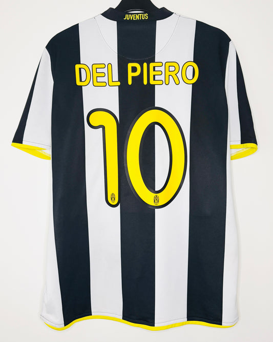 2008 2009 Juventus Nike Home Football Shirt DEL PIERO 10 Men's Large