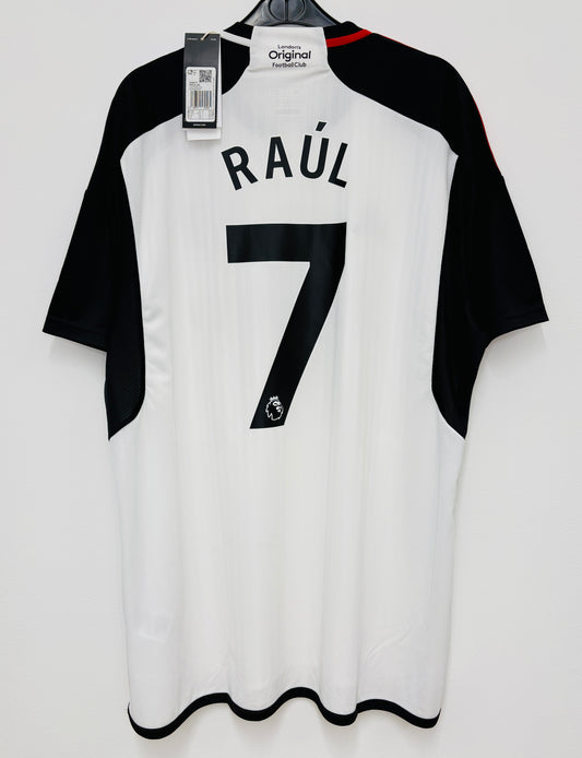 BNWT 2023 2024 Fulham Home Adidas Football Shirt RAUL 7 Men's XL