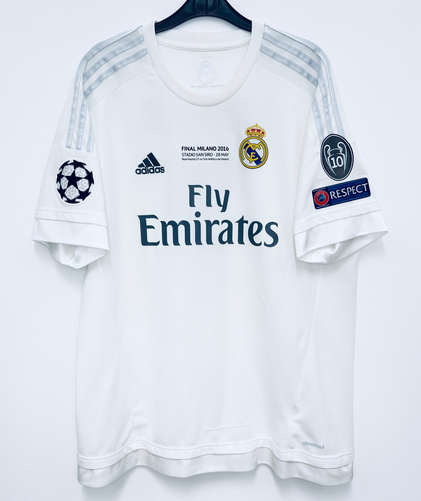2015 2016 Real Madrid Adidas Home UCL FINAL Football Shirt RONALDO 7 Men's XL