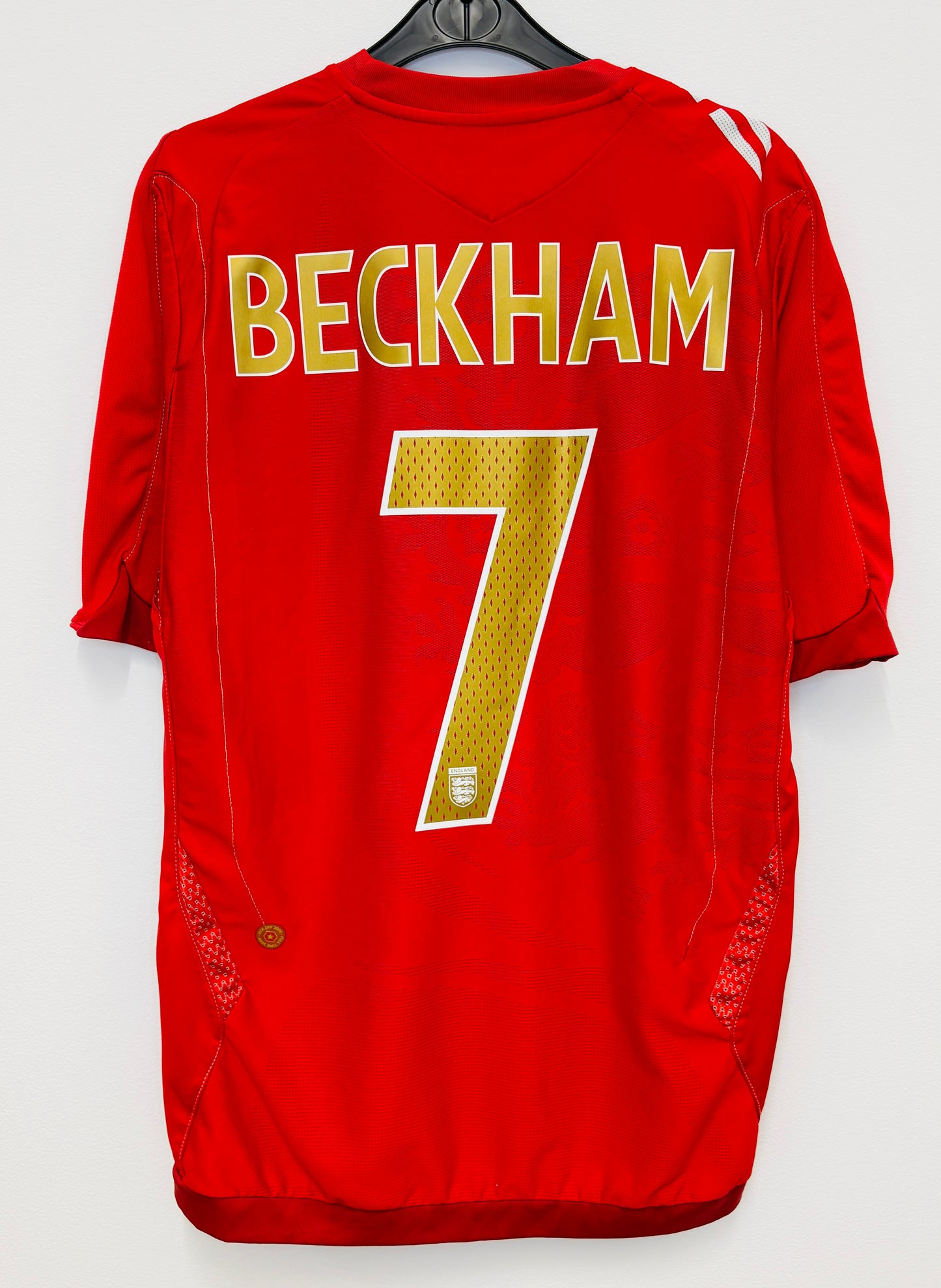 2006 2008 England Umbro Away Football Shirt BECKHAM 7 Men's Medium