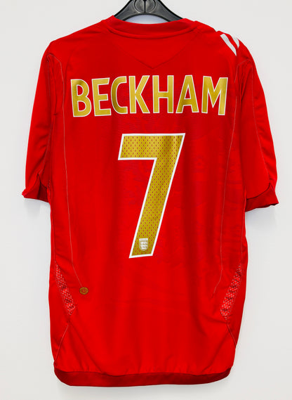 2006 2008 England Umbro Away Football Shirt BECKHAM 7 Men's Medium
