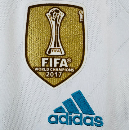 2017 2018 Real Madrid Adidas Home BALE 11 Final Football Shirt Men's Large