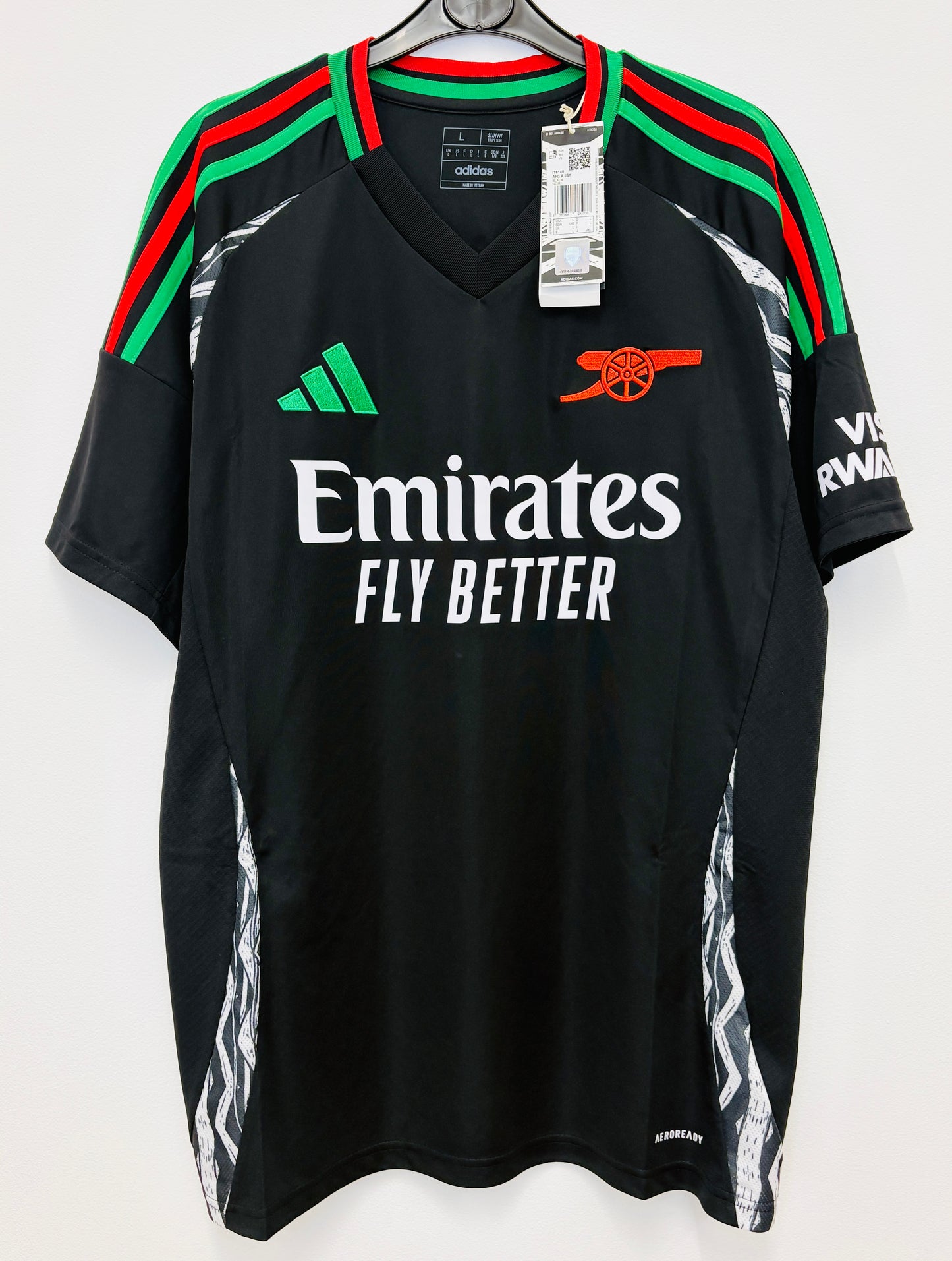 2024 2025 Arsenal Adidas Away Football Shirt SAKA 7 Men's Large