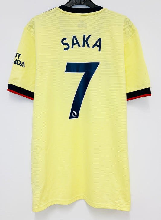 2021 2022 Arsenal Adidas Away Football Shirt SAKA 7 Men's XL