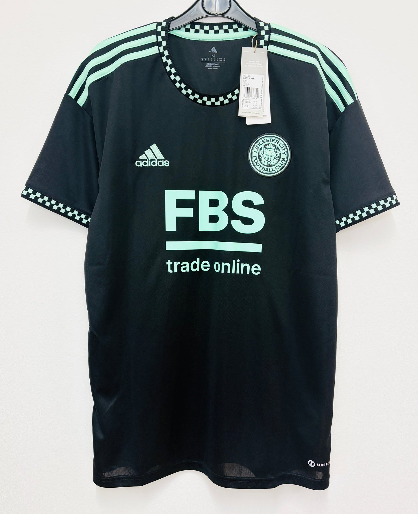 BNWT 2022 2023 Leicester City Adidas Away Football Shirt IHEANACHO 14 Men's Medium