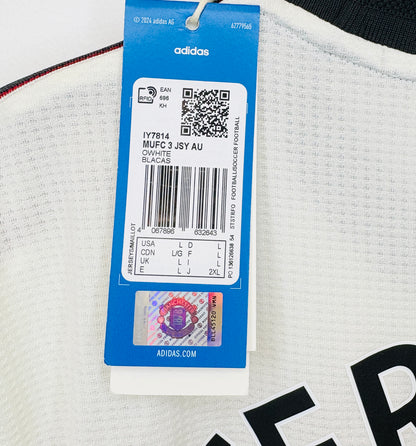 BNWT 2024 2025 Manchester United Adidas Authentic 3RD Football Shirt B.FERNANDES 8 Men's Large