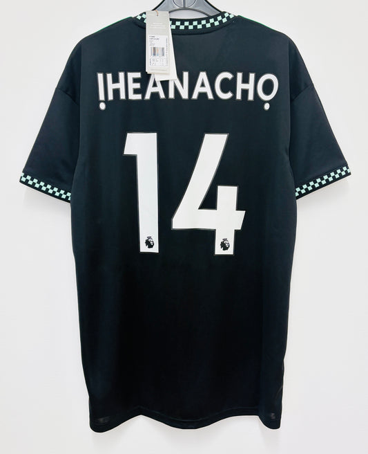 BNWT 2022 2023 Leicester City Adidas Away Football Shirt IHEANACHO 14 Men's Medium