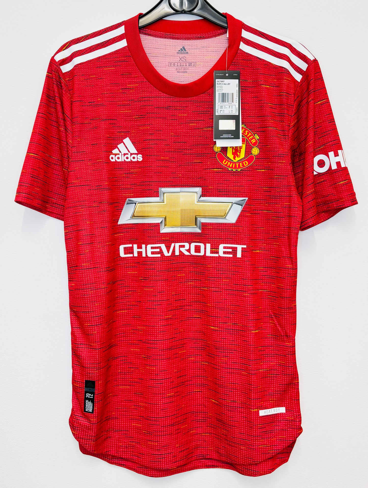 BNWT 2020 2021 Manchester United Adidas Player Spec Home Football Shirt POGBA 6 Men's XS