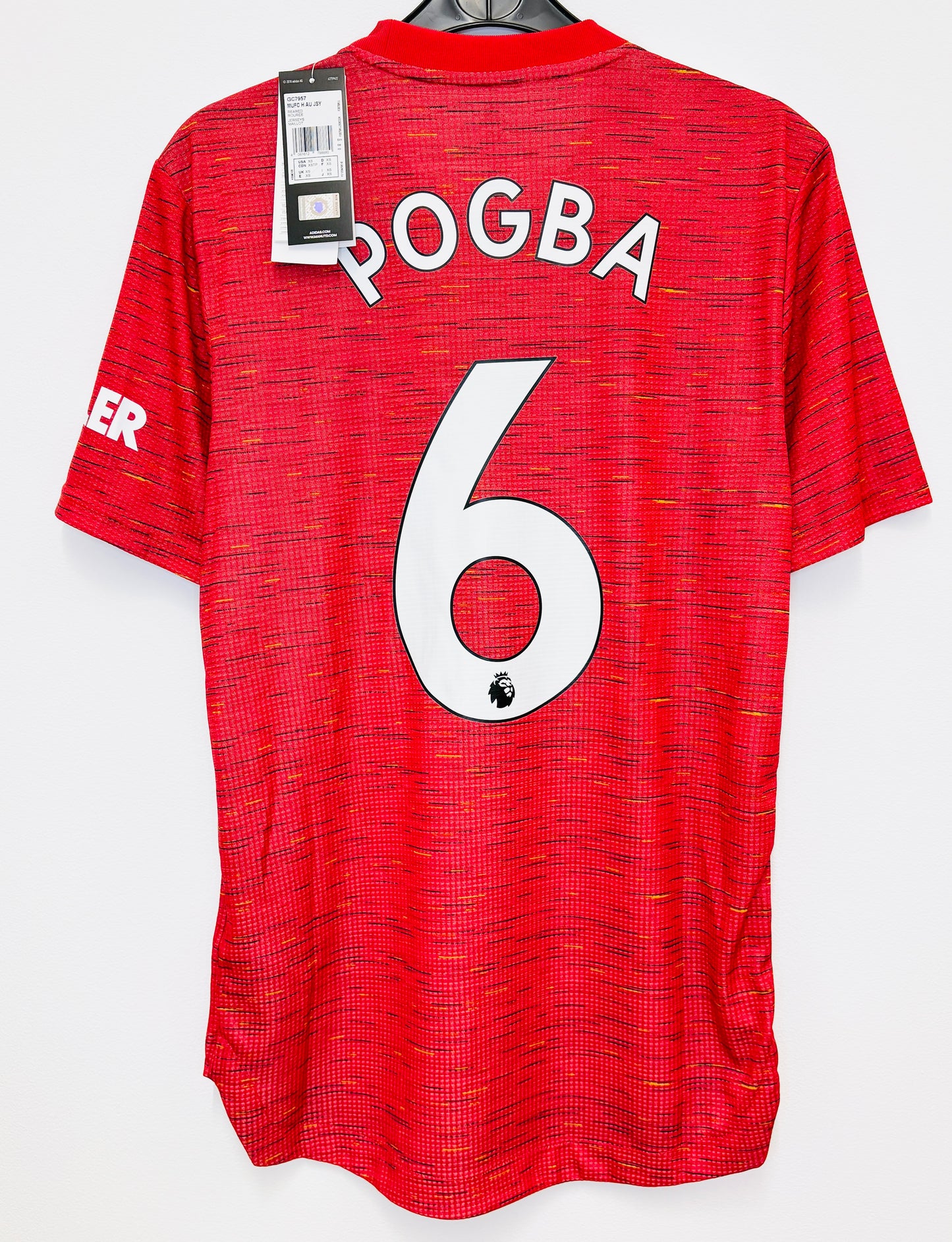 BNWT 2020 2021 Manchester United Adidas Player Spec Home Football Shirt POGBA 6 Men's XS