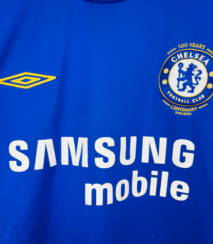 2005 2006 Chelsea Umbro Home Football Shirt DROGBA 15 Mens XL