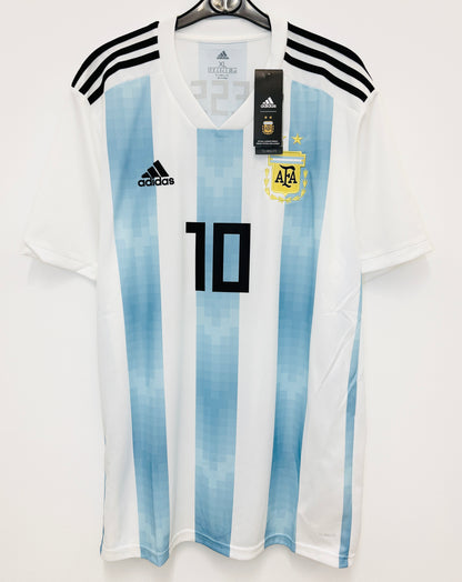 BNWT 2018 2019 Argentina Adidas Home Football Shirt MESSI 10 Men's XL