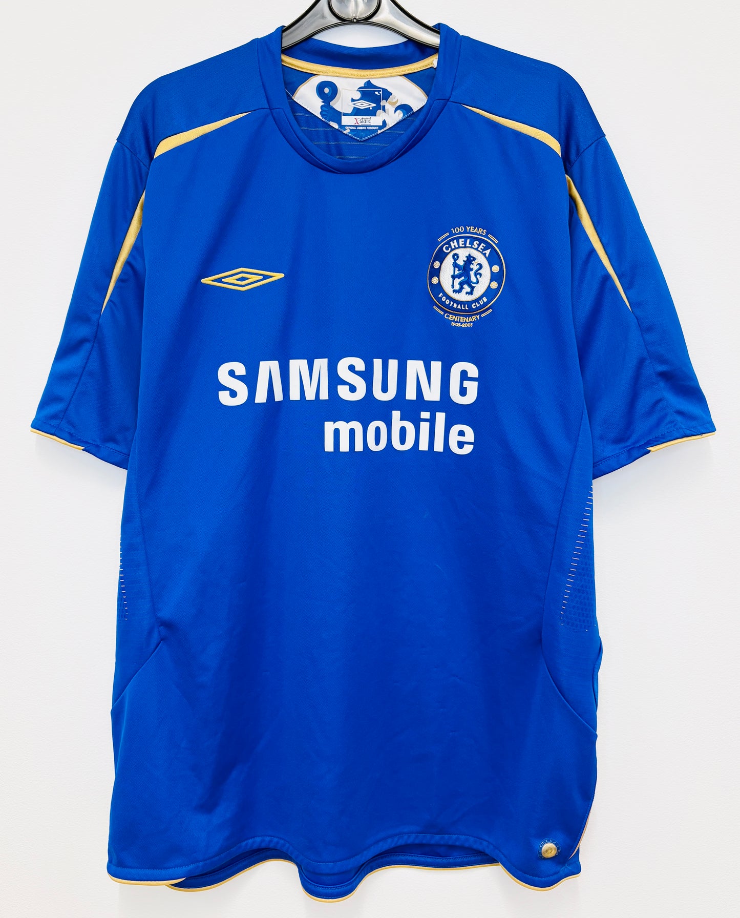2005 2006 Chelsea Umbro Home Football Shirt DROGBA 15 Mens XL