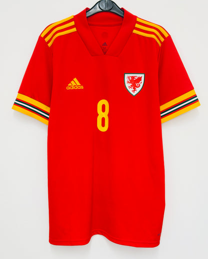 2020 2021 Wales Adidas Home Football Shirt WILSON 8 Mens Medium