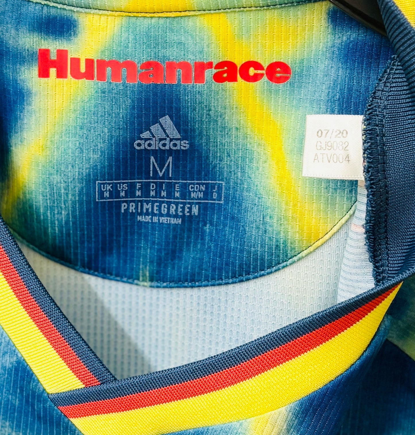 2020 2021 Arsenal Adidas x Humanrace Football Shirt Men's Medium
