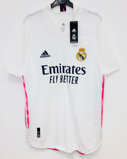 BNWT 2020 2021 Real Madrid Adidas Home Player Issue Football Shirt VINI JR 20 Men's Medium