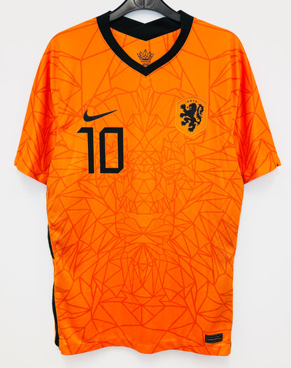 2020 2021 Netherlands Nike Home Football Shirt MEMPHIS 10 Men's Medium