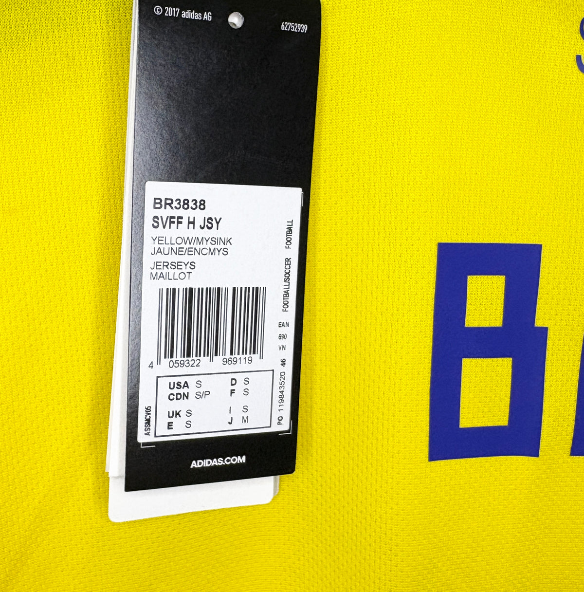 BNWT 2018 2019 Sweden Adidas Home Football Shirt BERG 9 Men's Small