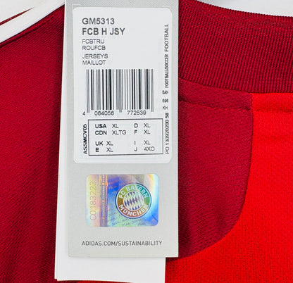 BNWT 2021 2022 Bayern Munich Adidas Home Football Shirt LEWANDOWSKI 9 Men's XL