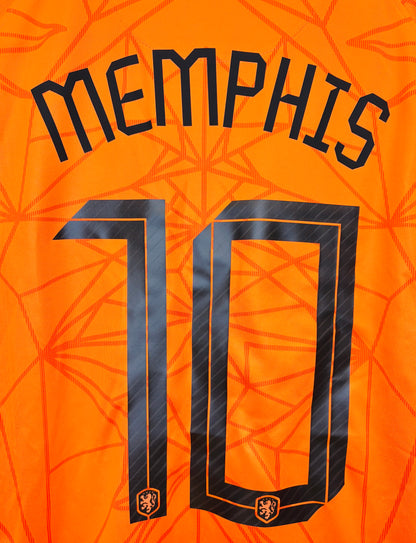 2020 2021 Netherlands Nike Home Football Shirt MEMPHIS 10 Men's Medium