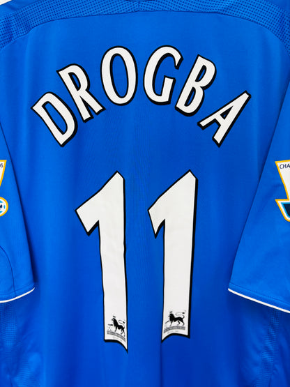 2006 2007 Chelsea Adidas Home Football Shirt DROGBA 11 Mens XL