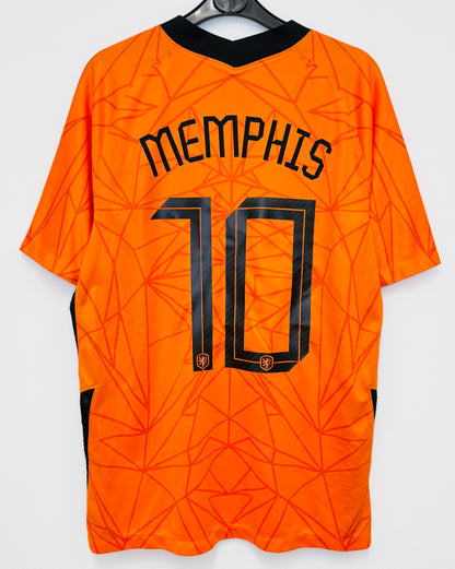 2020 2021 Netherlands Nike Home Football Shirt MEMPHIS 10 Men's Medium
