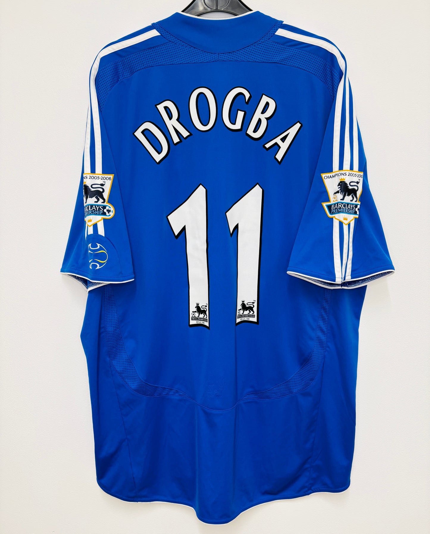 2006 2007 Chelsea Adidas Home Football Shirt DROGBA 11 Mens XL