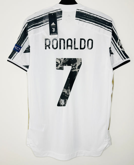 BNWT 2020 2021 Juventus Adidas Home Authentic Football Shirt RONALDO 7 Men's Medium