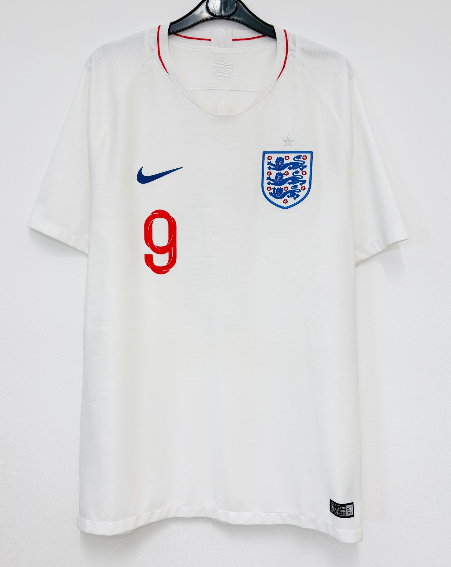2018 2019 England Nike Home Football Shirt KANE 9 Men's Large